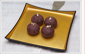 【春】お彼岸/春分(3月21日前後) 金箔おはぎ『春金(しゅんきん)